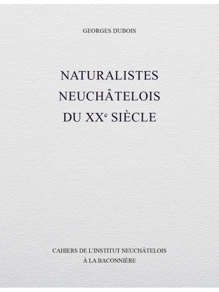 Naturalistes neuchâtelois...